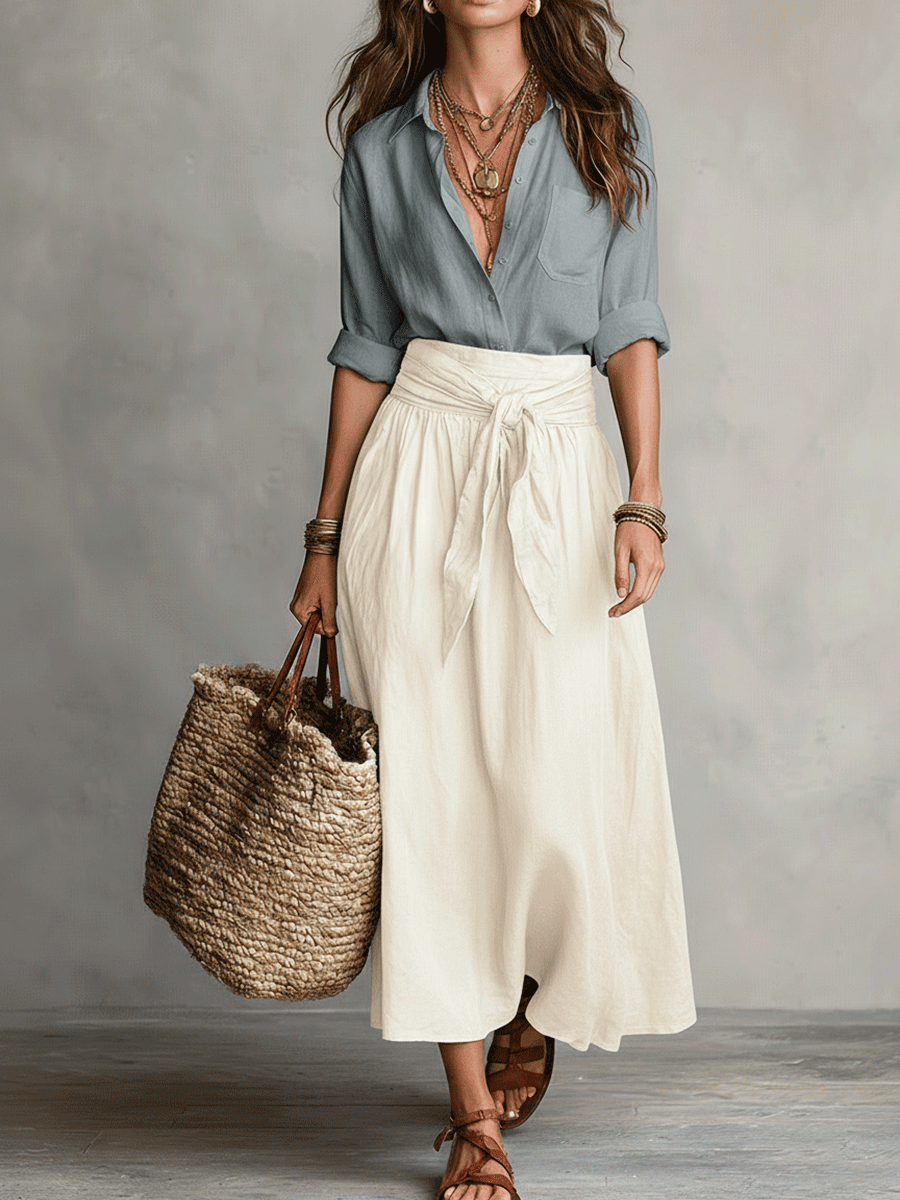 Lisa | Effortless Elegance Boho Skirt Set