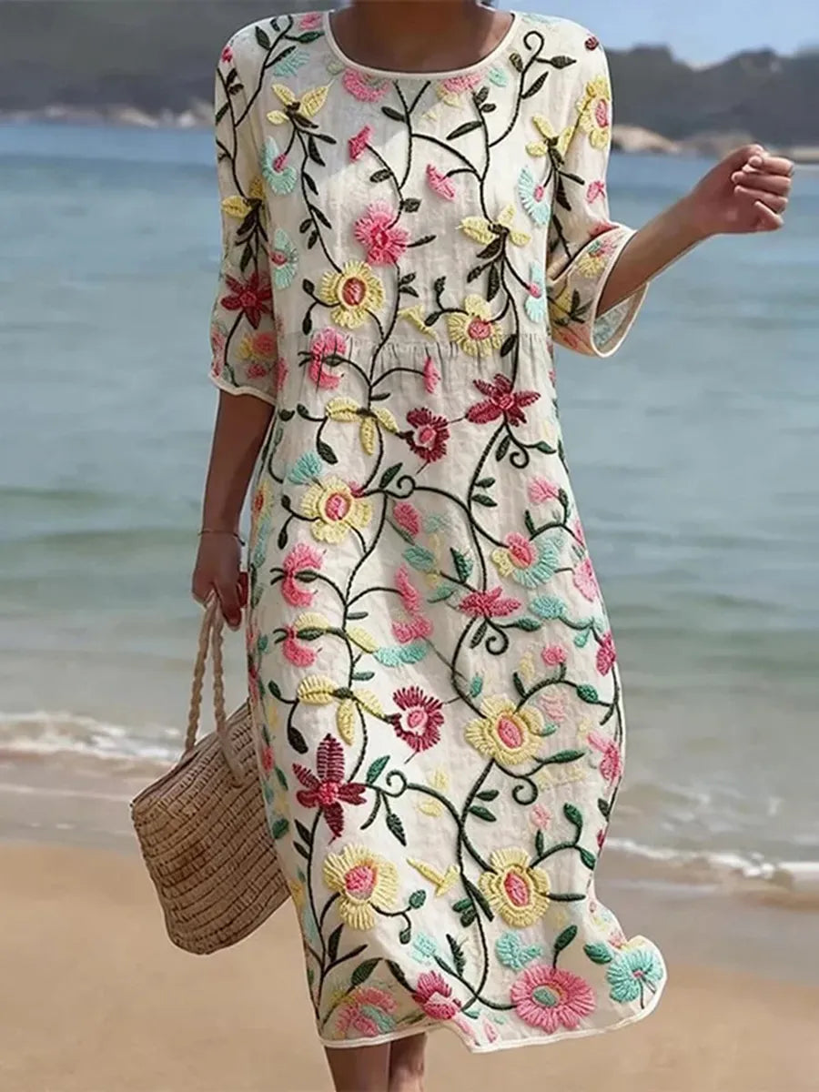 Erica™ - Elegant Floral Dress