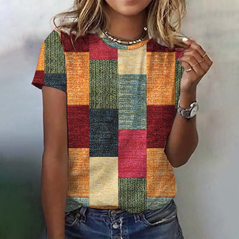 Harlow | Vintage Plaid T-Shirt