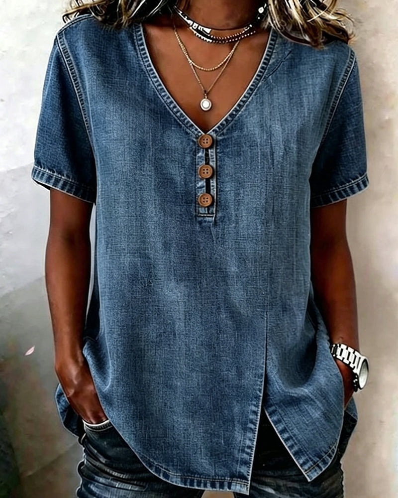 Lyjena - Denim Blouse