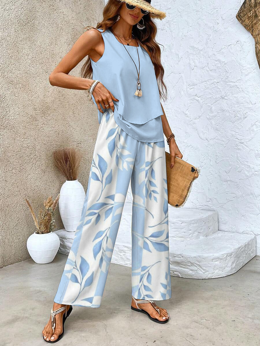 Lillian | Layered Wide-Leg Set