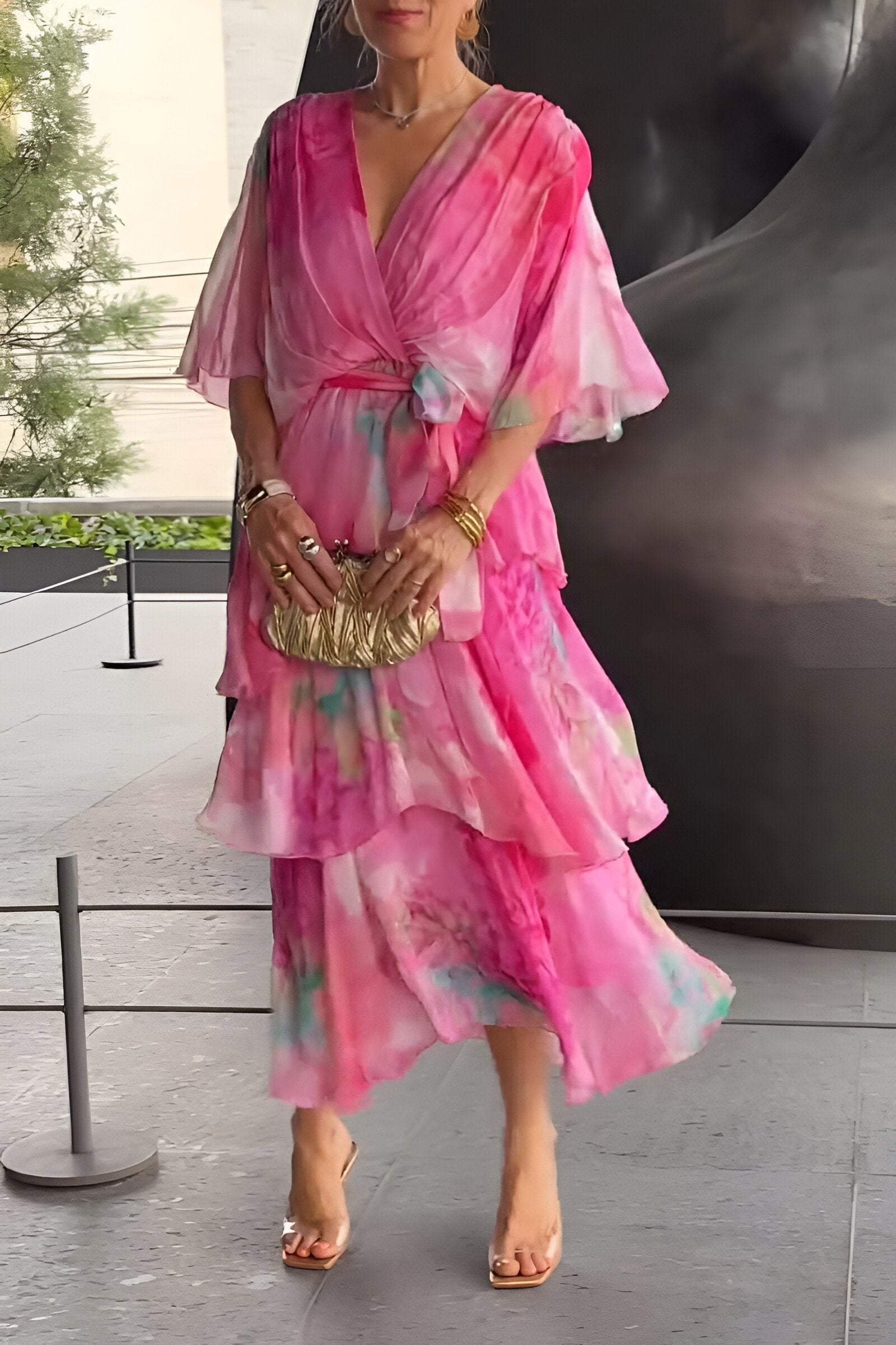 Mary - Elegant Chiffon Dress