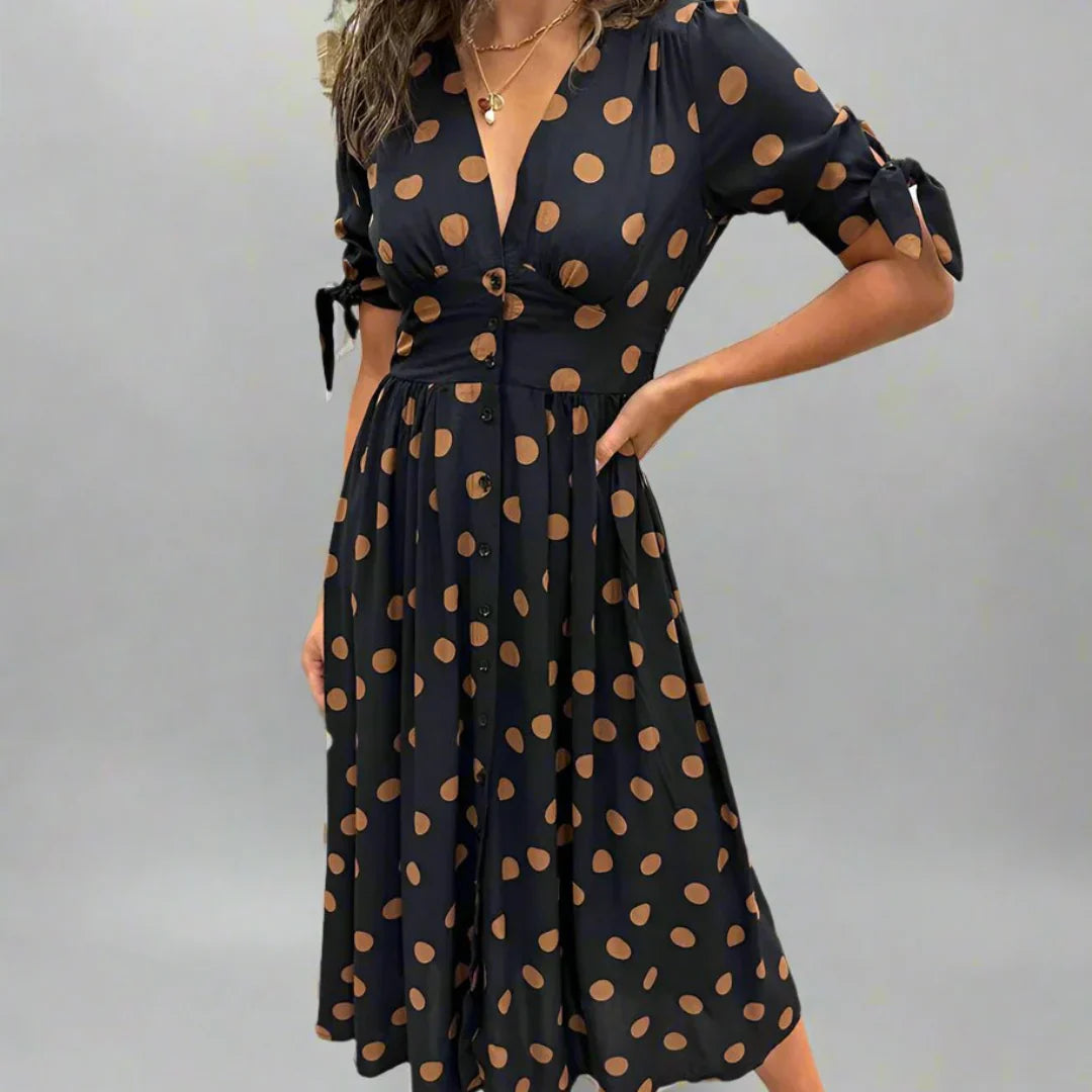 Valentina | Modern Dotted Dress