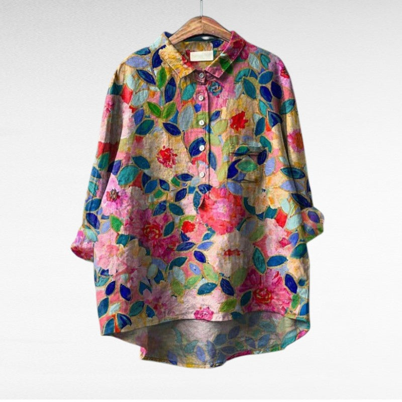 Mireva | Vintage Floral Blouse