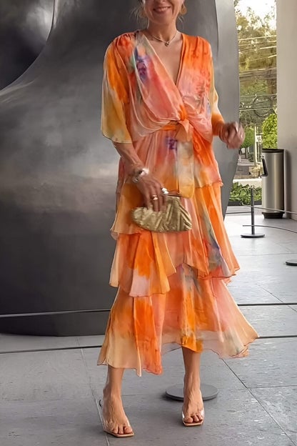 Mary - Elegant Chiffon Dress
