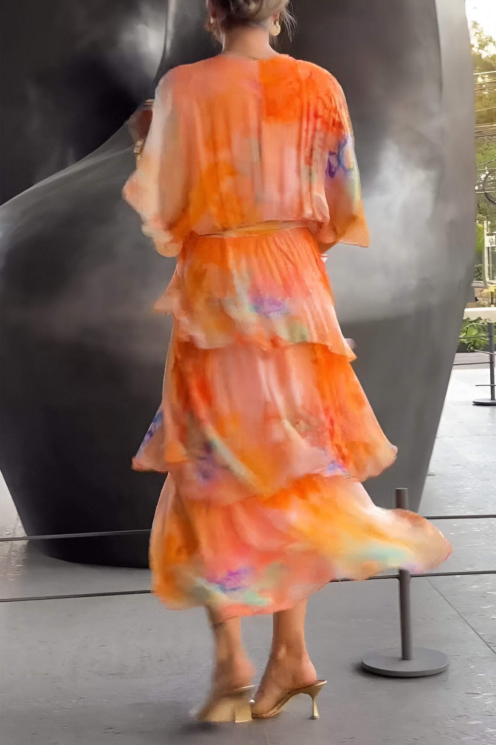 Mary - Elegant Chiffon Dress