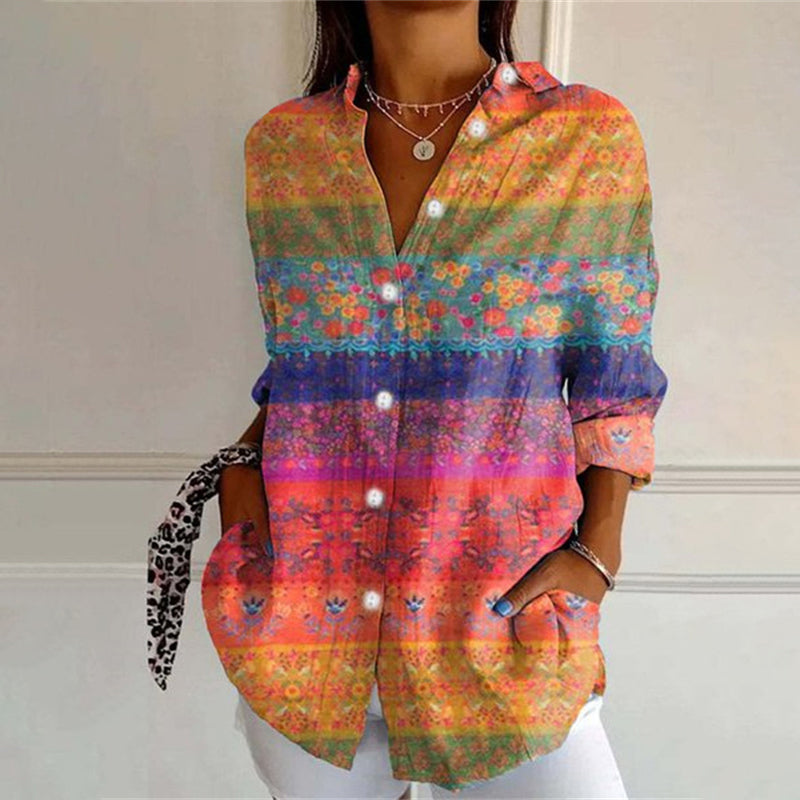 Joyce | Peace Colourful Blouse