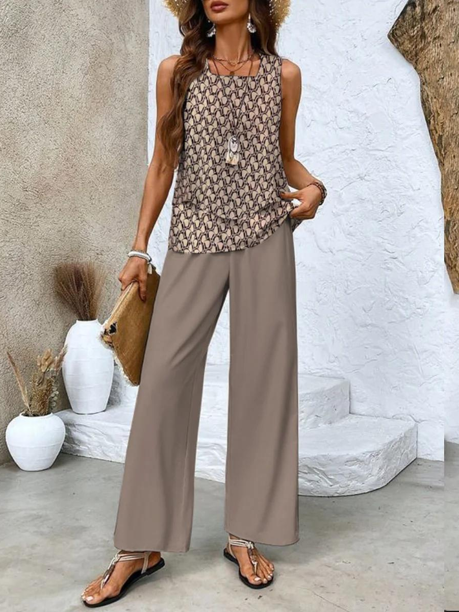 Lillian | Layered Wide-Leg Set