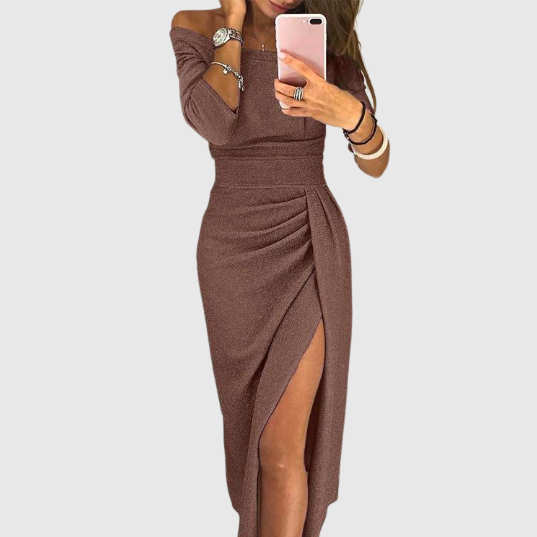 Stella | Halter Neck Maxi Dress