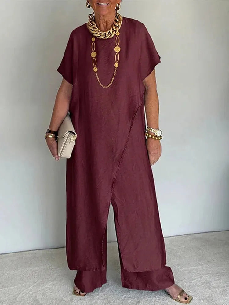Casual Retro Loose Two-Piece Set