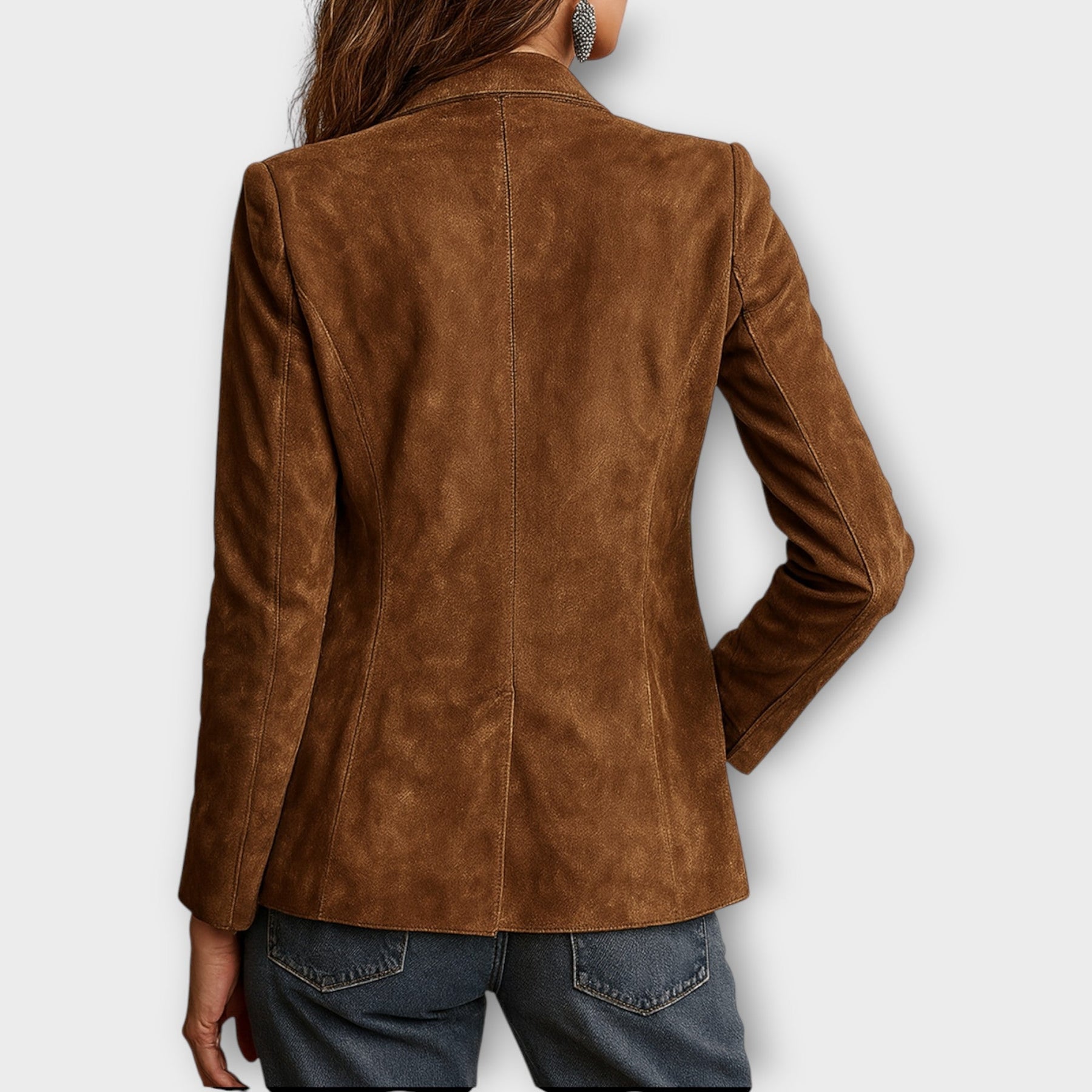 Brown Vintage Suede Blazer