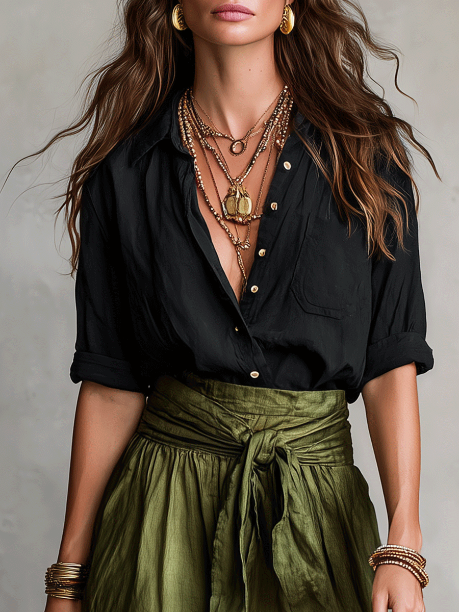 Lisa | Effortless Elegance Boho Skirt Set
