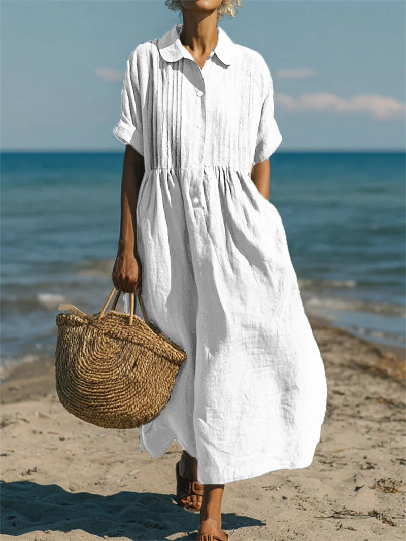 Evelyn | Relaxed Button Dress