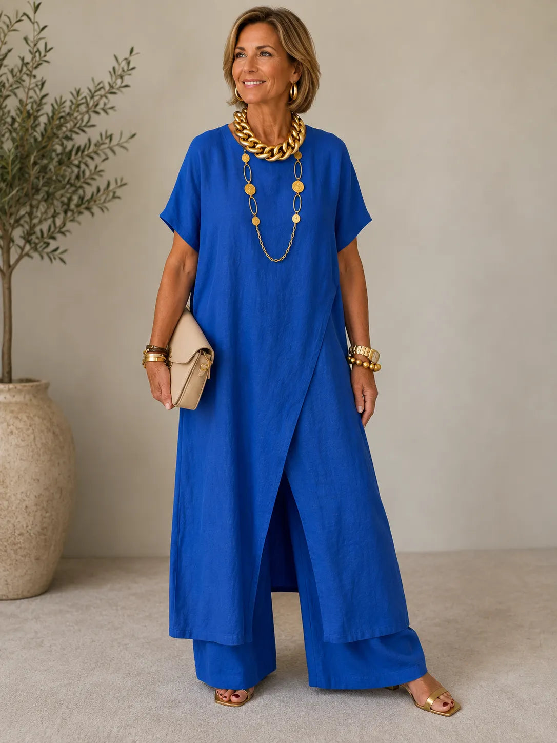 Casual Retro Loose Two-Piece Set