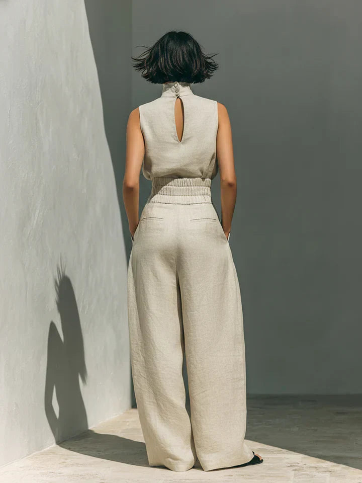 Flor | Sleeveless Wide-Leg Set