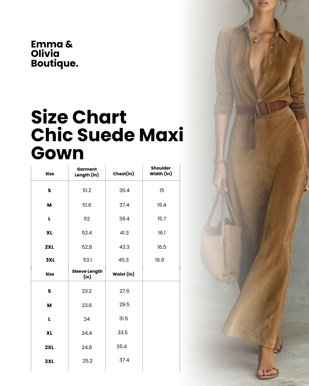 Célianne - Chic Suede Maxi Gown