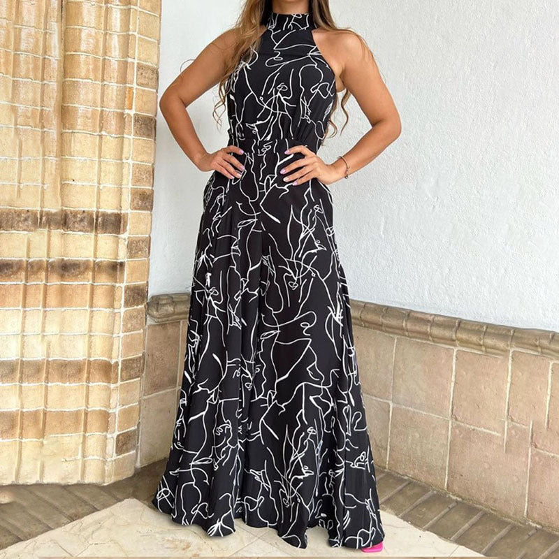 Quinn™ | Elegant Wide Leg Neck Tie Sleeveless Summer Jumpsuit