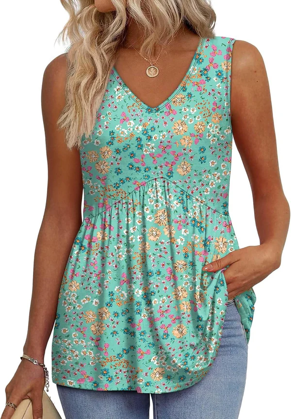 Mary | Peplum V-Neck Top