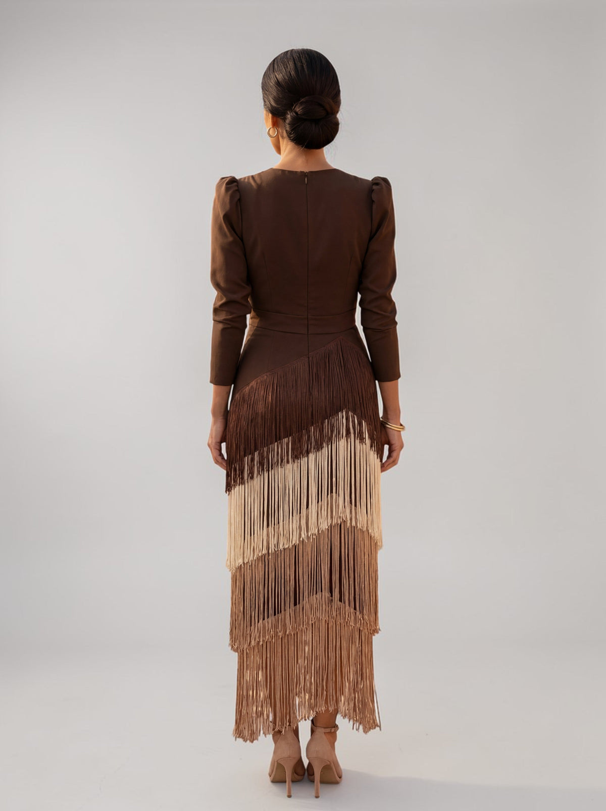 Sofia - Elegant Dress with Fringes