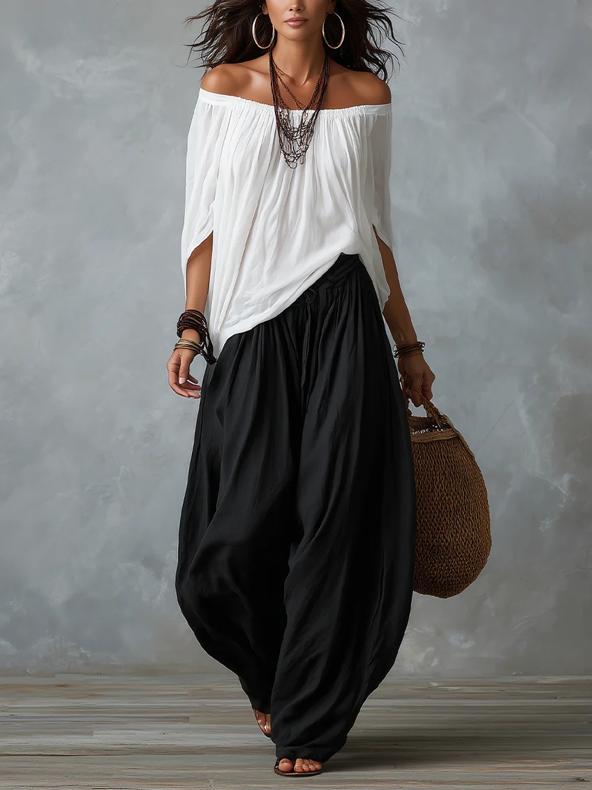 Tiziana | Boho Set with Balloon Pants
