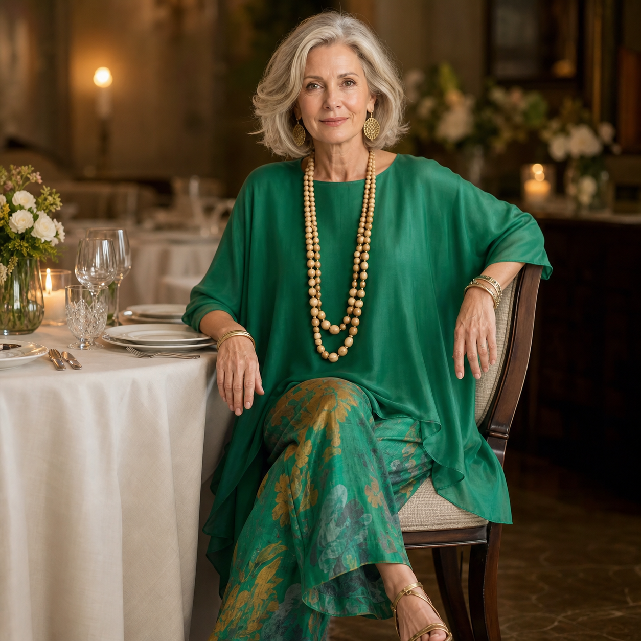 Barbara - Elegant floral set