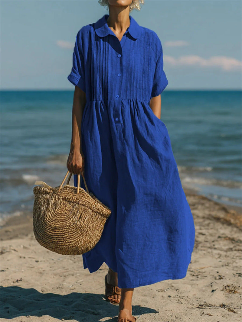 Evelyn | Relaxed Button Dress