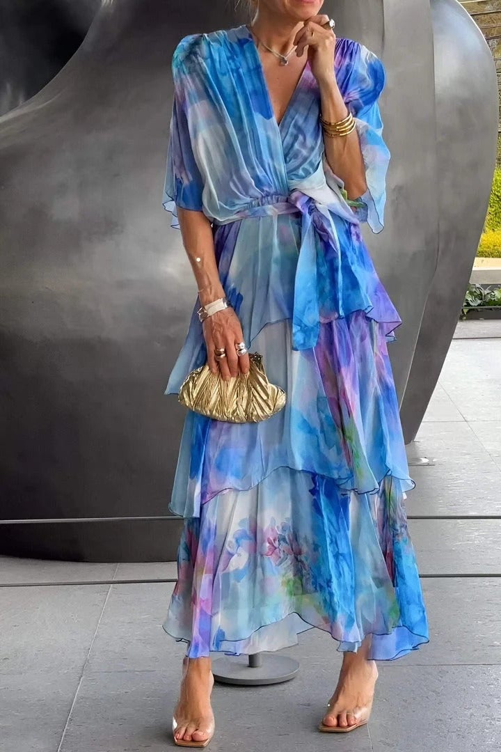 Mary - Elegant Chiffon Dress
