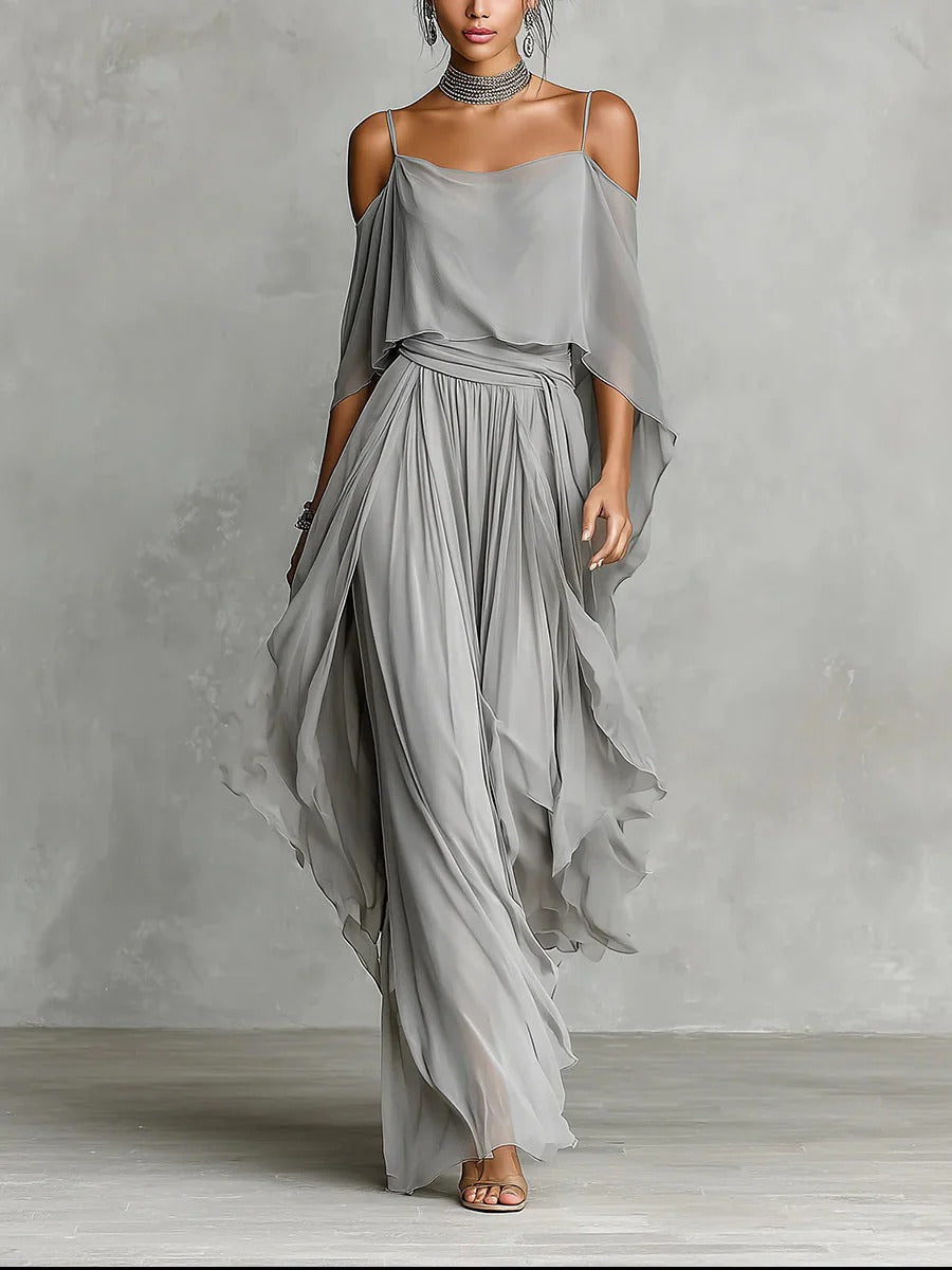 ENIA - Off-Shoulder Flowy Set