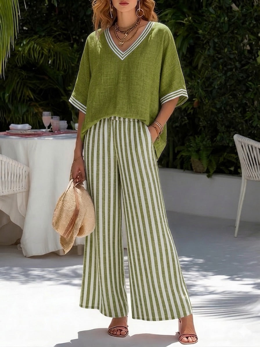 Audrey™ | Elegant Casual Striped Set