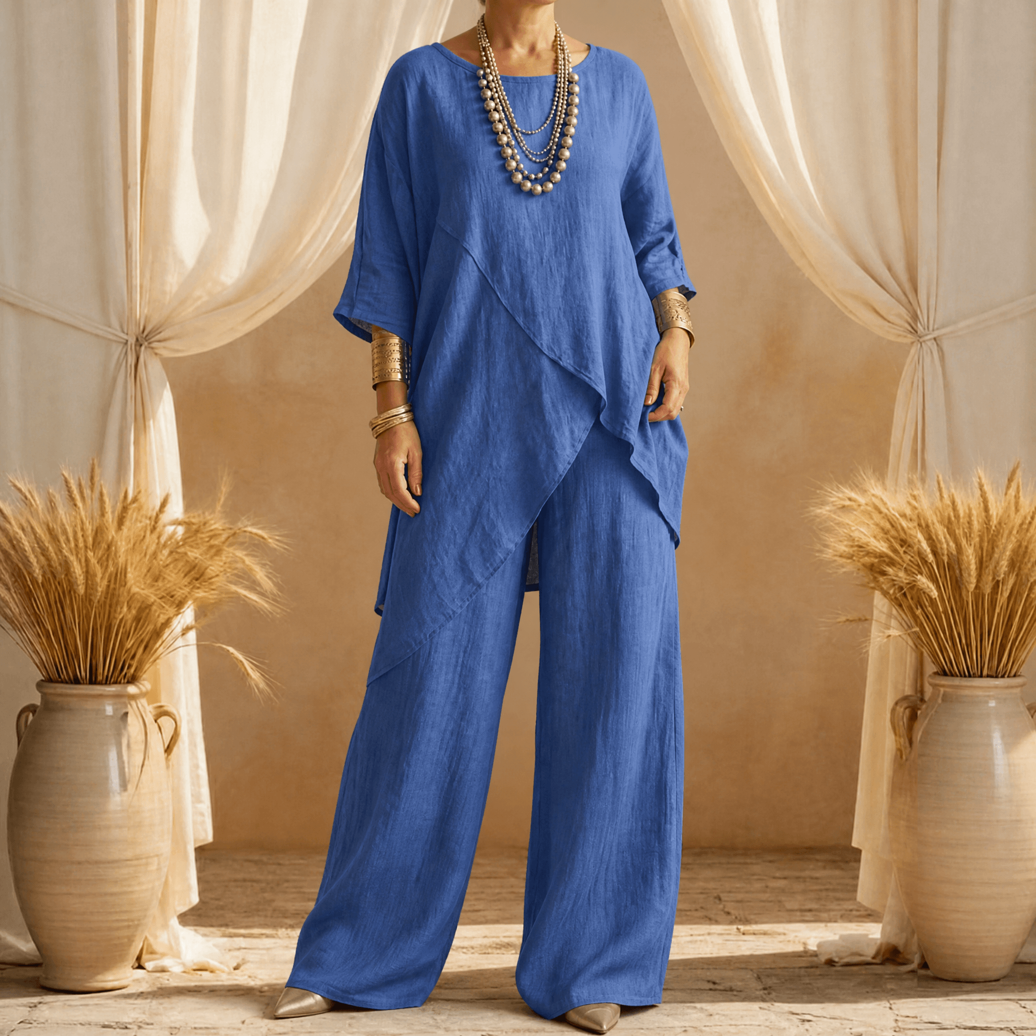 Sofienne – Asymmetrical Two Piece Set for Women