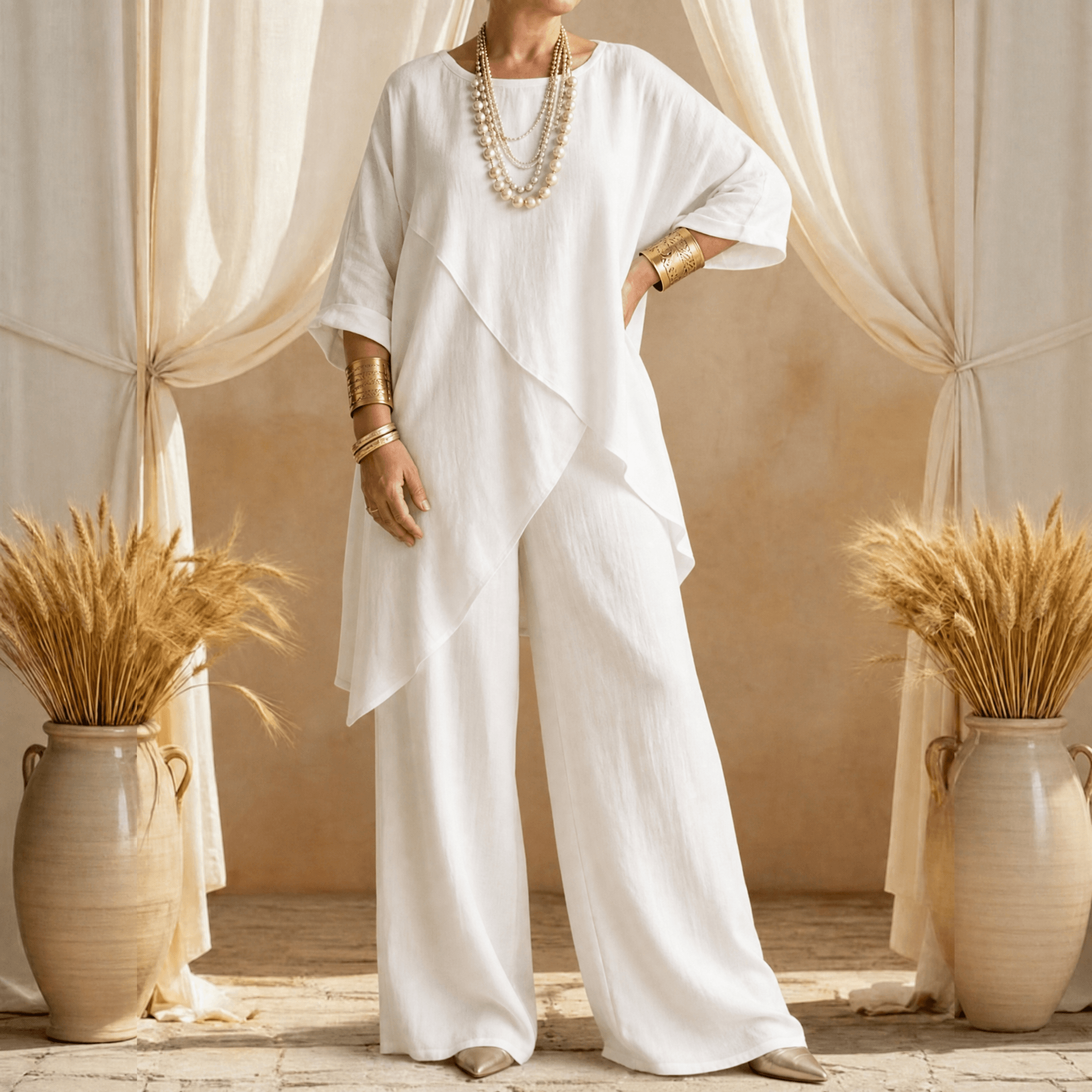 Sofienne – Asymmetrical Two Piece Set for Women