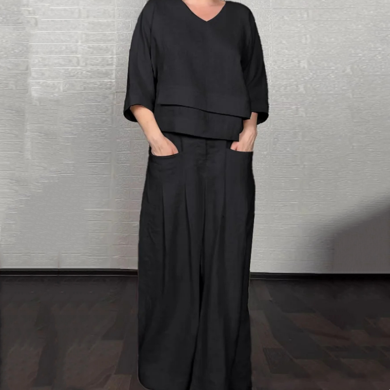 Tania - Breezy Linen Two-Piece Set