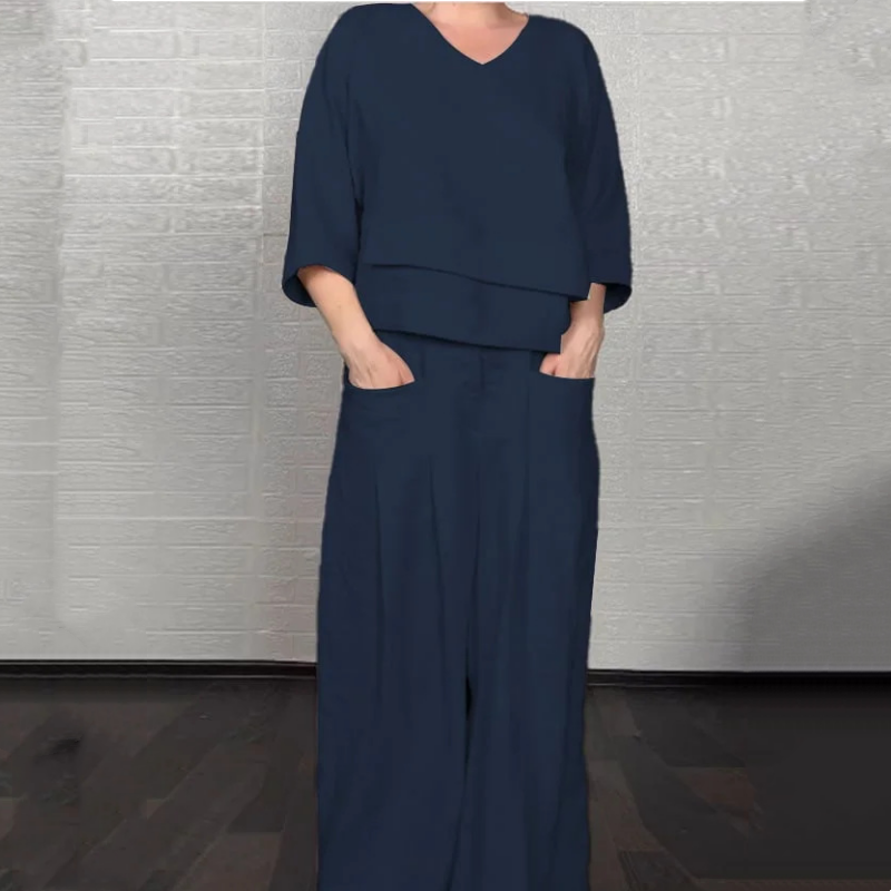 Tania - Breezy Linen Two-Piece Set