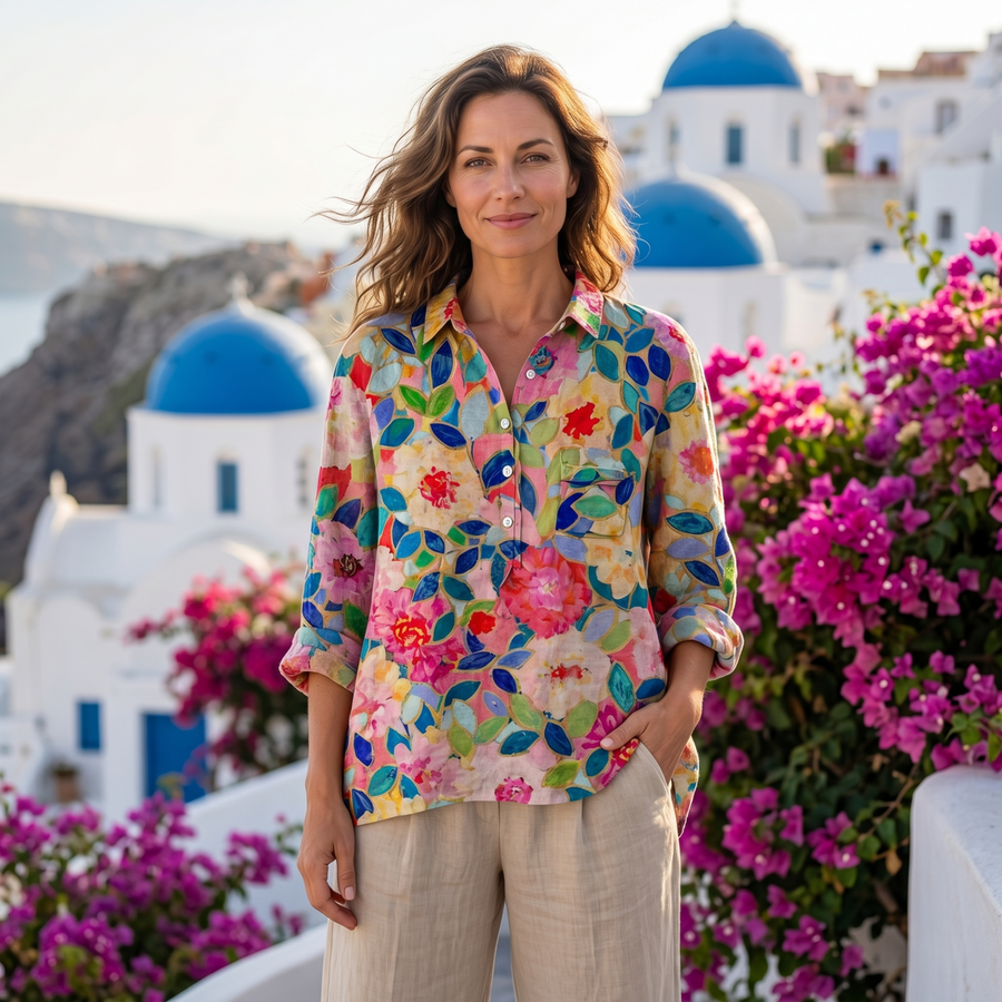 Mireva | Vintage Floral Blouse