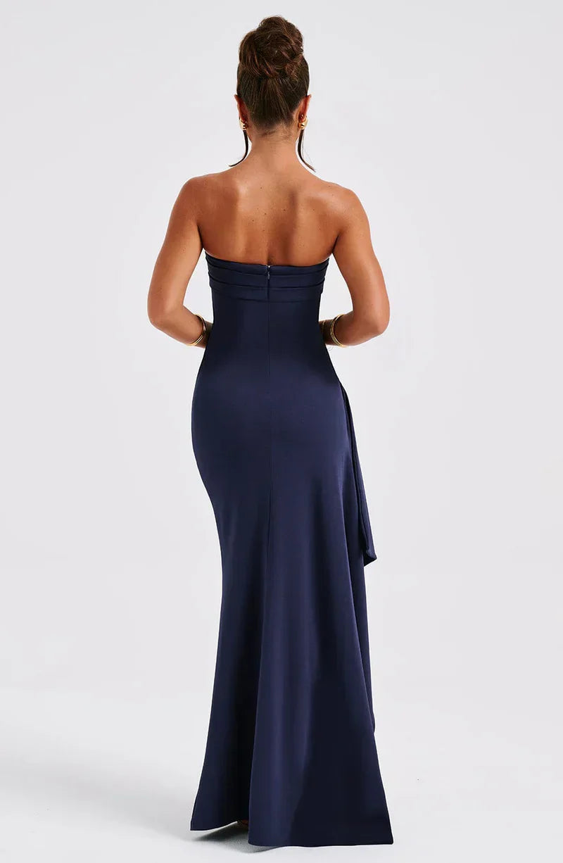 Twisted Maxi Dress Without Shoulders